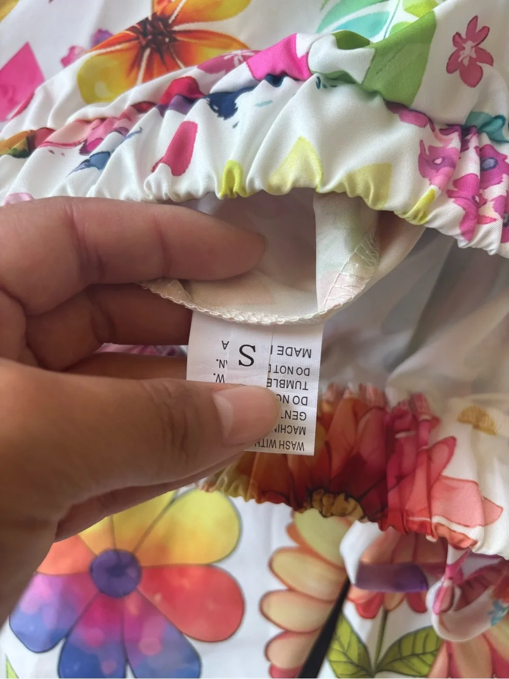 Women’s White Rainbow Floral 